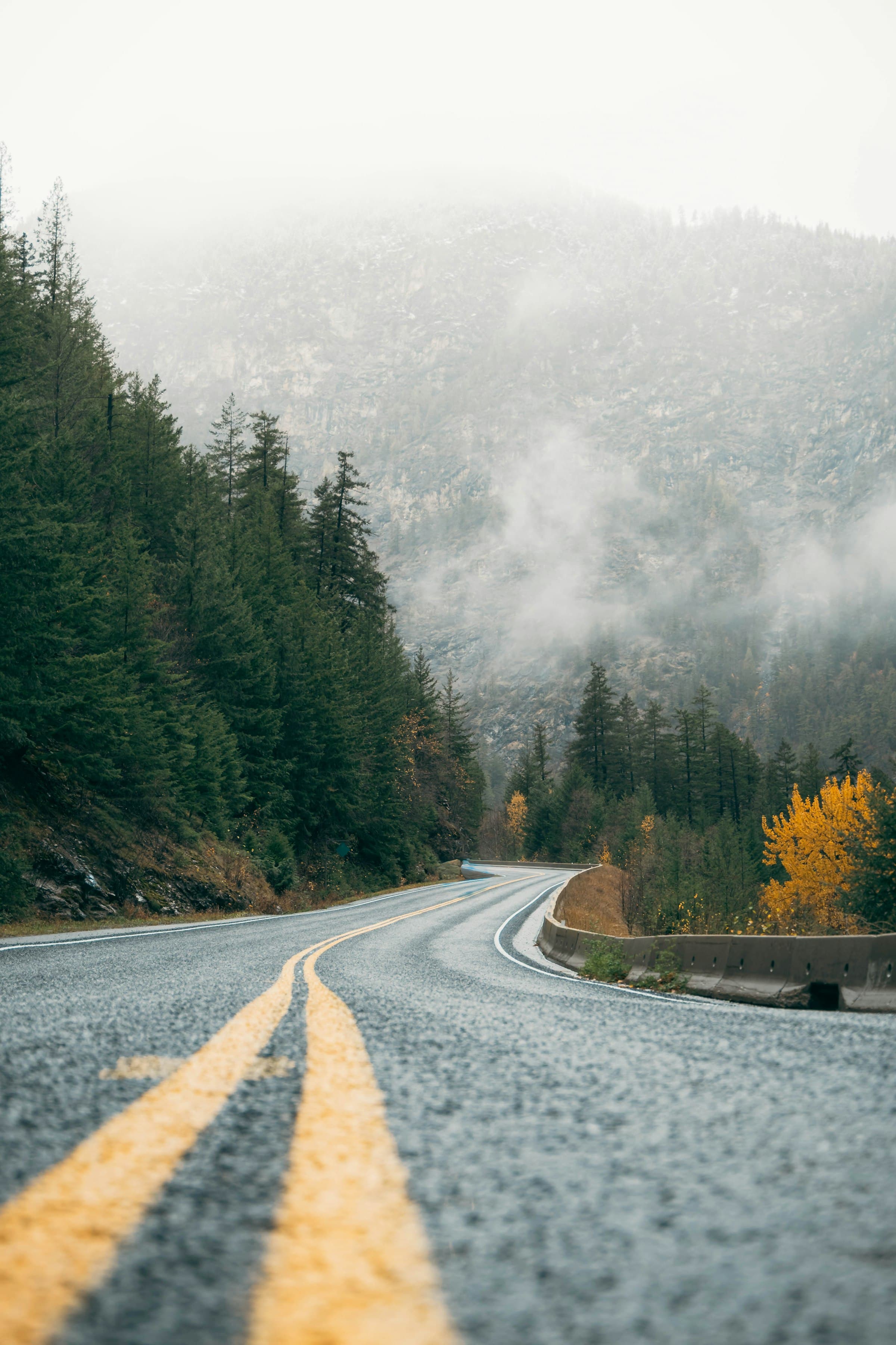 Desert highway extending toward the horizon.